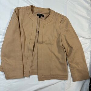 Tan Open Front Blazer